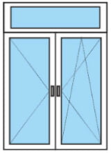 Двухстворчатое окно